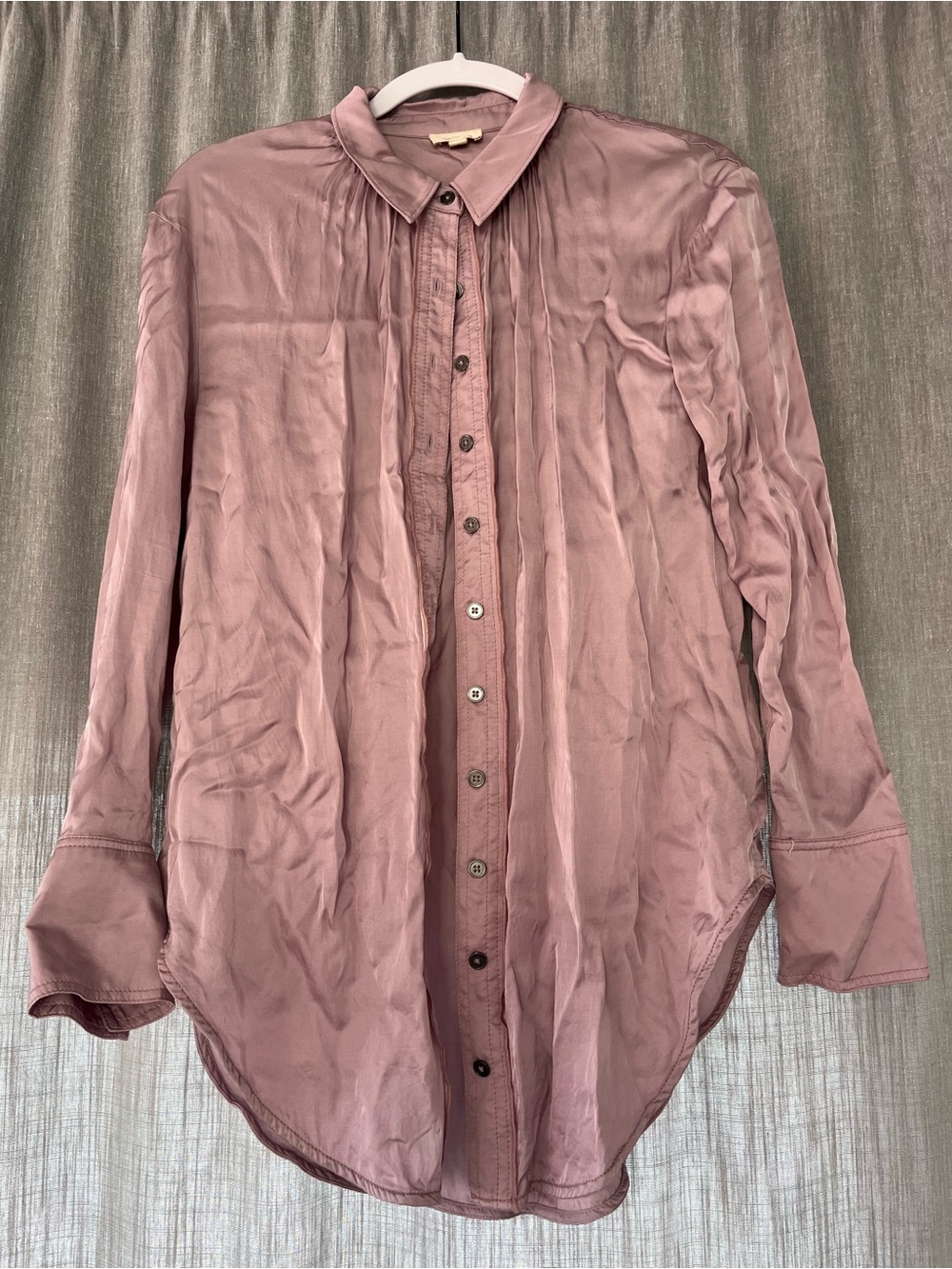 Pilcro Dusty Rose Long-Sleeve Button-Down Shirt